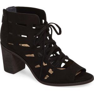 Vince Camuto Tressa Perforated Lace up Booties